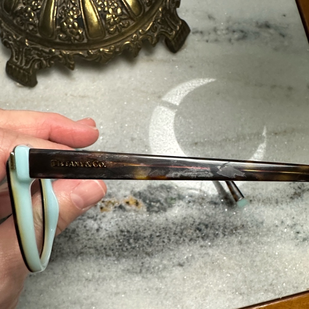 Tiffany & Co. Havana on Blue 54mm Glasses - Picture 6 of 10